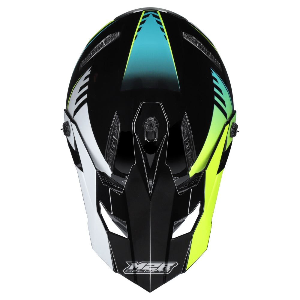 M2R X2.1 Youth ECE 22.06 Lightweight MX Helmet - HYPE PC-3 - YL #1131113