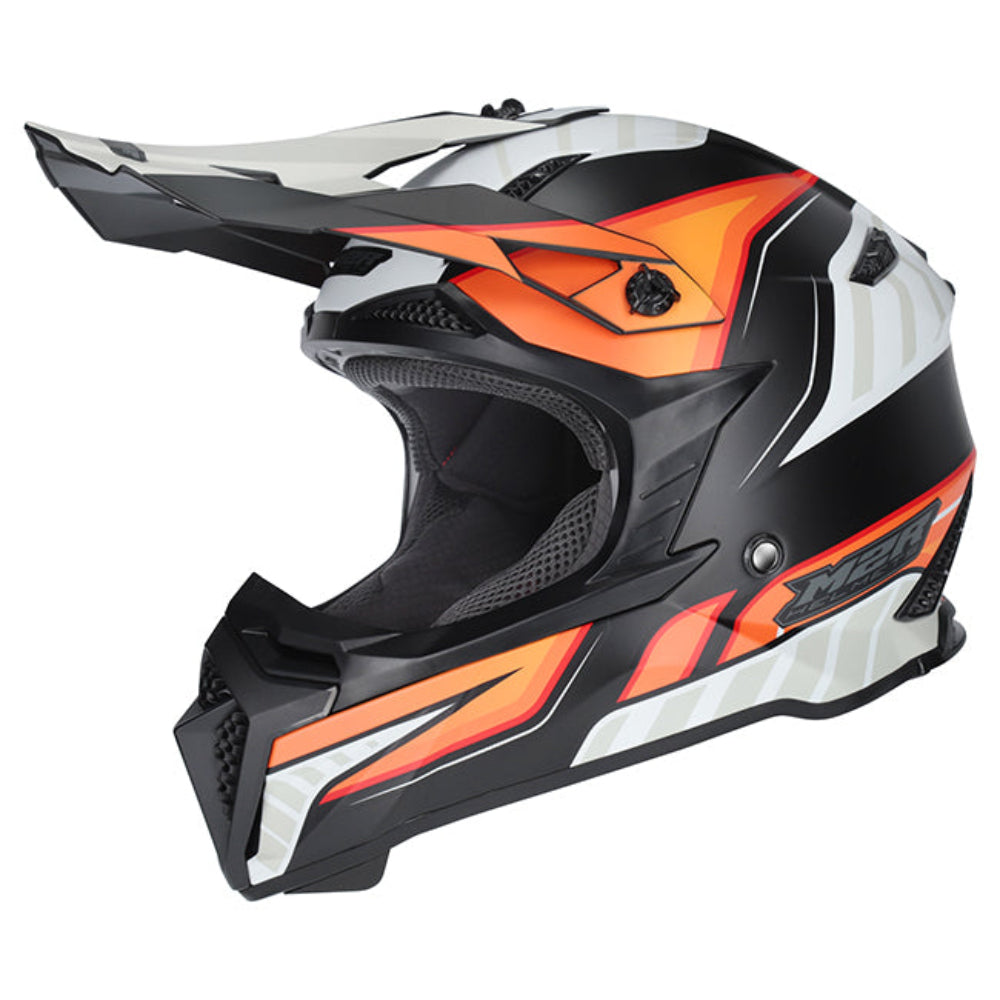 M2R X2.1 ECE 22.06 Lightweight Motocross Helmet - TORQUE PC-8F - XL #1131496