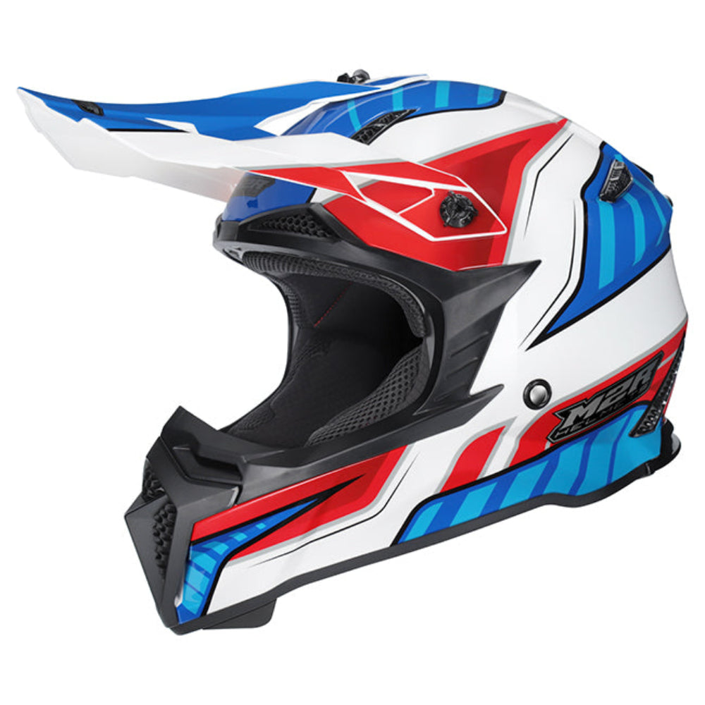 M2R X2.1 ECE 22.06 Lightweight Motocross Helmet - TORQUE PC-10 - XS #1131498