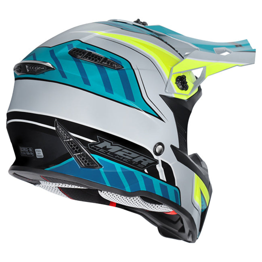 M2R X2.1 ECE 22.06 Lightweight Motocross Helmet - TORQUE PC-3 - M #1131482