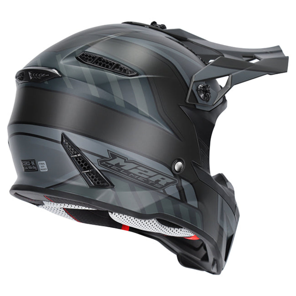 M2R X2.1 ECE 22.06 Lightweight Motocross Helmet - TORQUE PC-5F - L #1131489