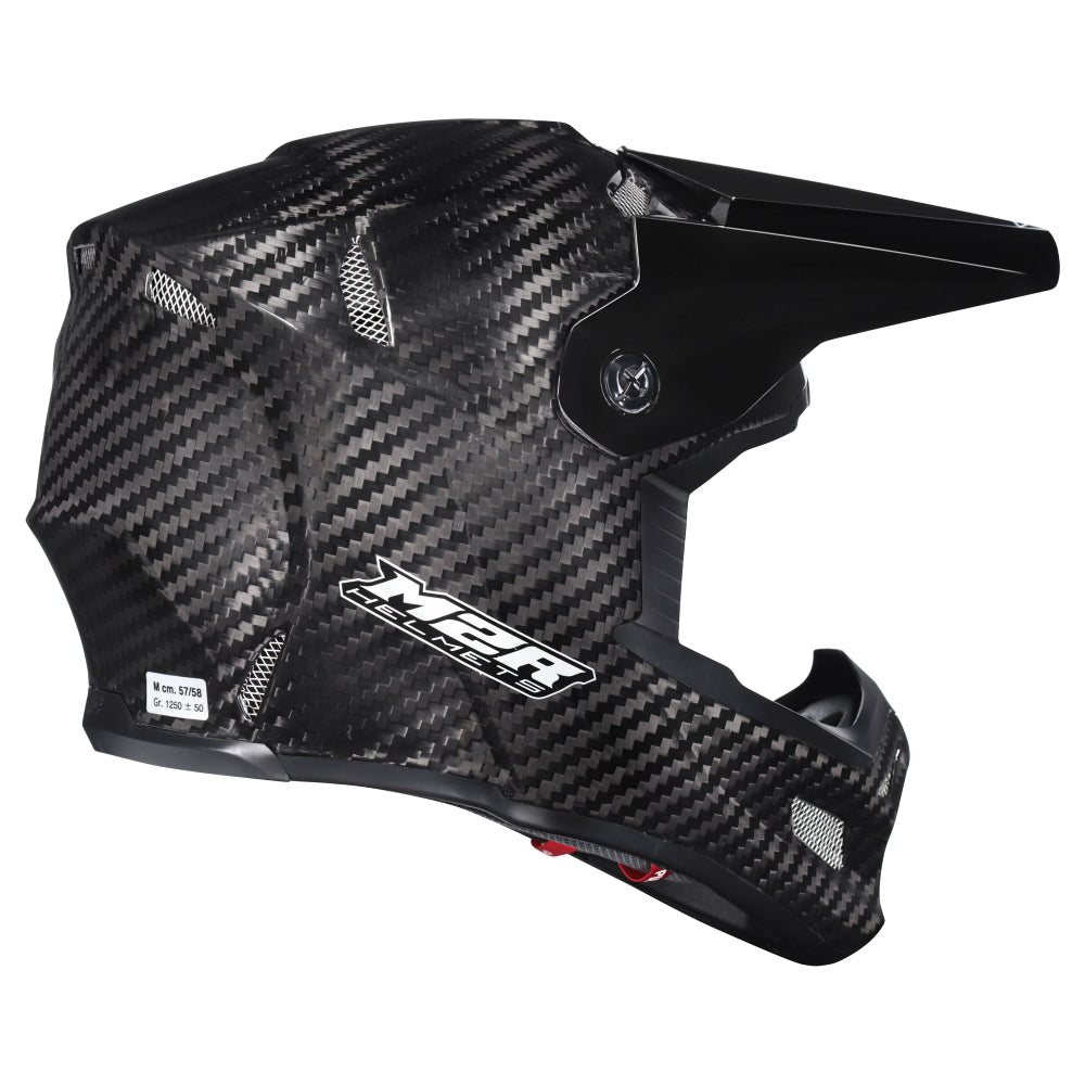 M2R X5 ECE 22.06 Pro Level MX Helmet X-Halo - Carbon Gloss - XS #1131675