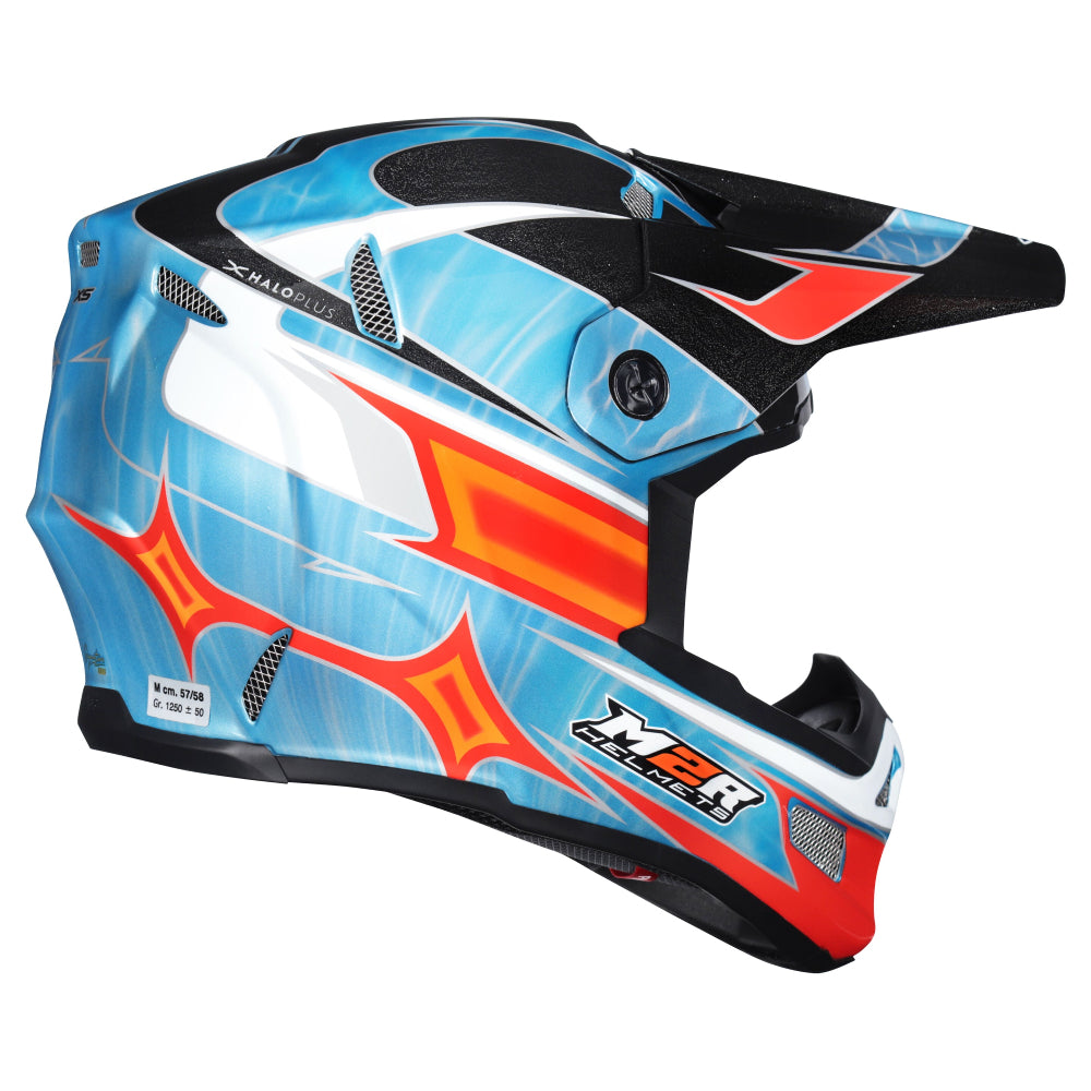 M2R X5 ECE 22.06 Pro Level MX Helmet X-Halo - LUSK REPL. PC-2 - XS #1131681