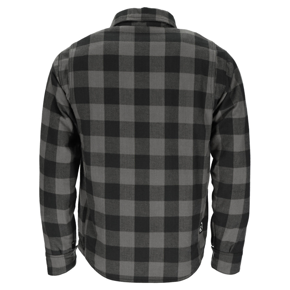 Argon Hatchet Motorcycle Flanno Riding Shirt-Black/Grey-50 (M-L) #2117903