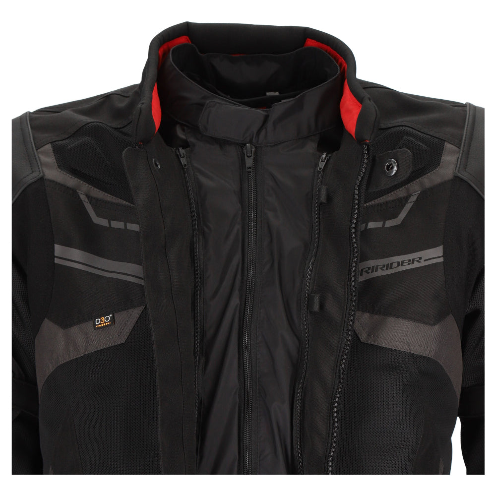 Dririder Climate Control Exo 4 Vented Jacket-Black/Black-LDS 10 #2124000