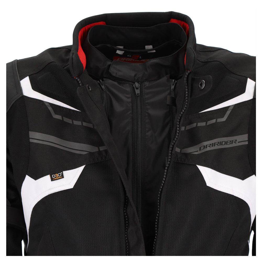 Dririder Climate Control Exo 4 Vented Jacket-Black/White-S #2123990