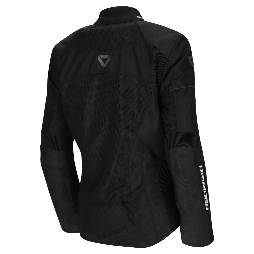 Dririder Vivid 3 Air Vented Touring Ladies Jacket-Black/White-16 #2124774