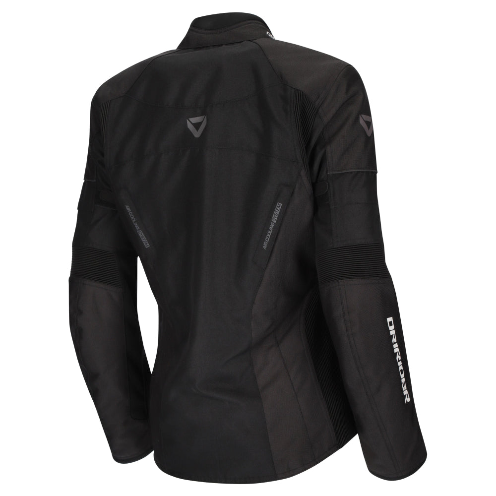 Dririder Vivid 3 Waterproof Touring Ladies Jacket-Black/White-8 #2124792