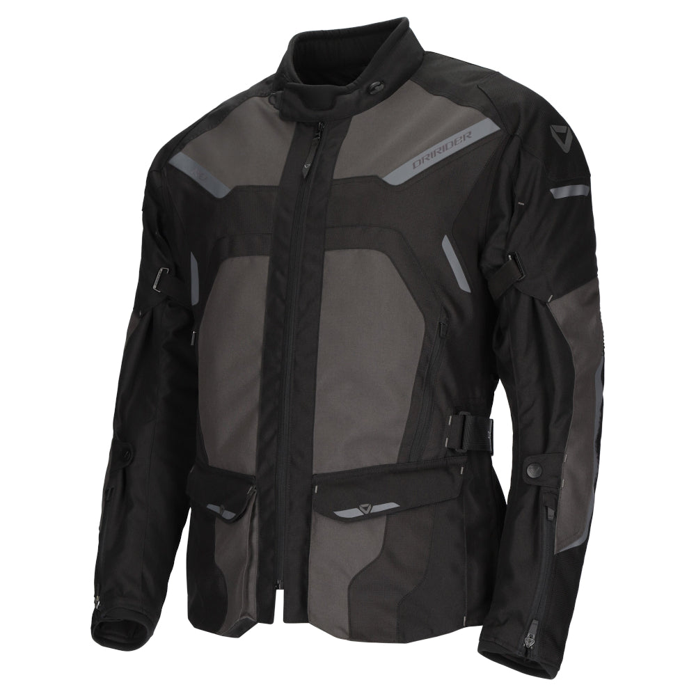 Dririder Apex 6 AA Certified Touring Jacket-Black/Grey/LT. Grey-M #2125809