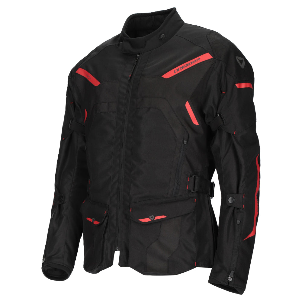 Dririder Apex 6 AA Certified Touring Jacket-Black/Red-XL #2125825