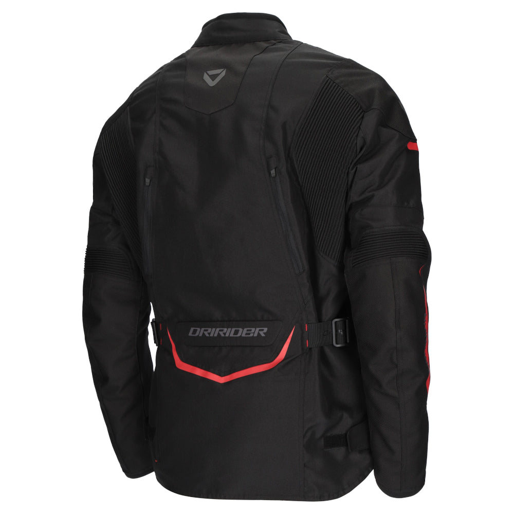 Dririder Apex 6 AA Certified Touring Jacket-Black/Red-XL #2125825
