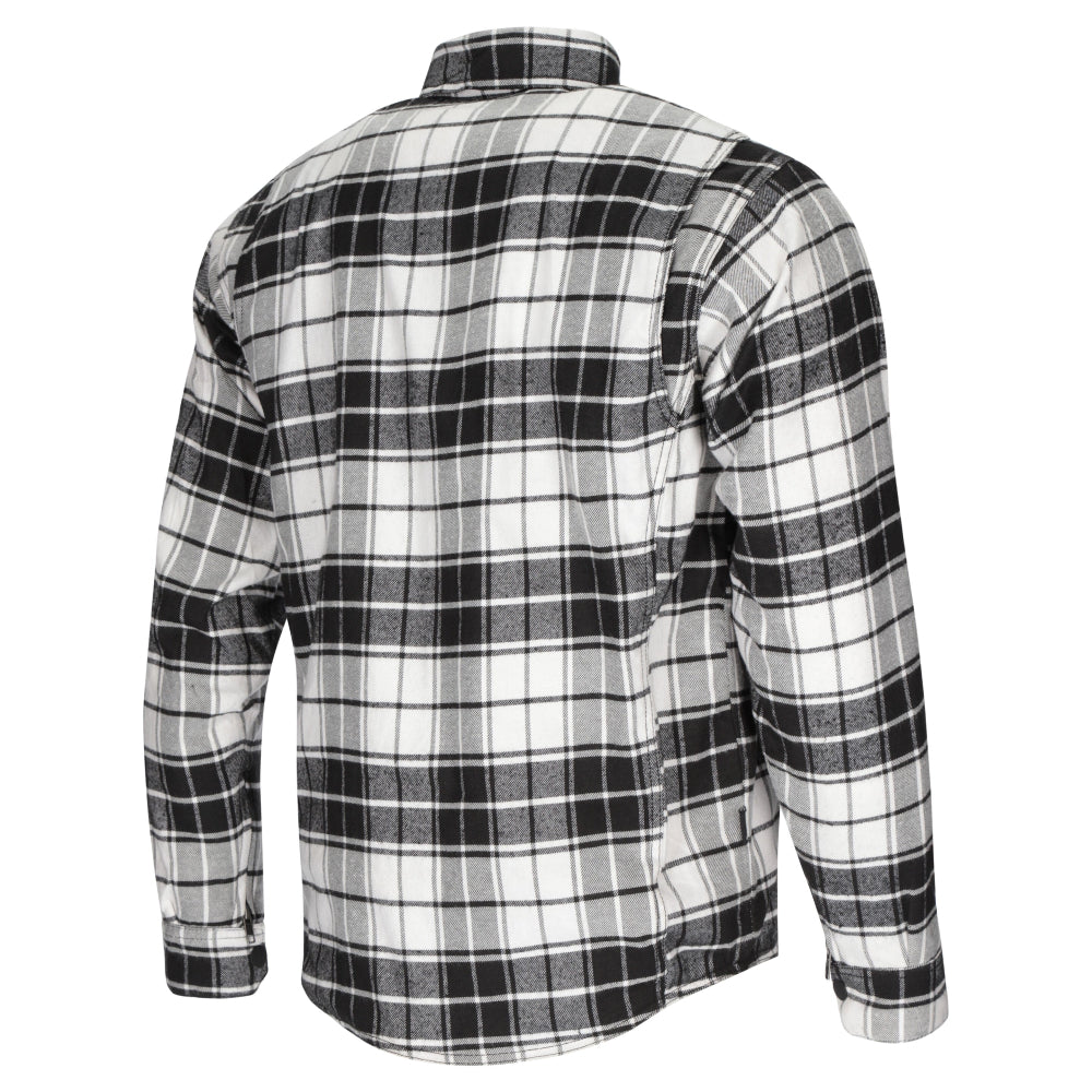 Argon Hatchet Motorcycle Flanno Riding Shirt-Black/White-64 (4X) #2125876