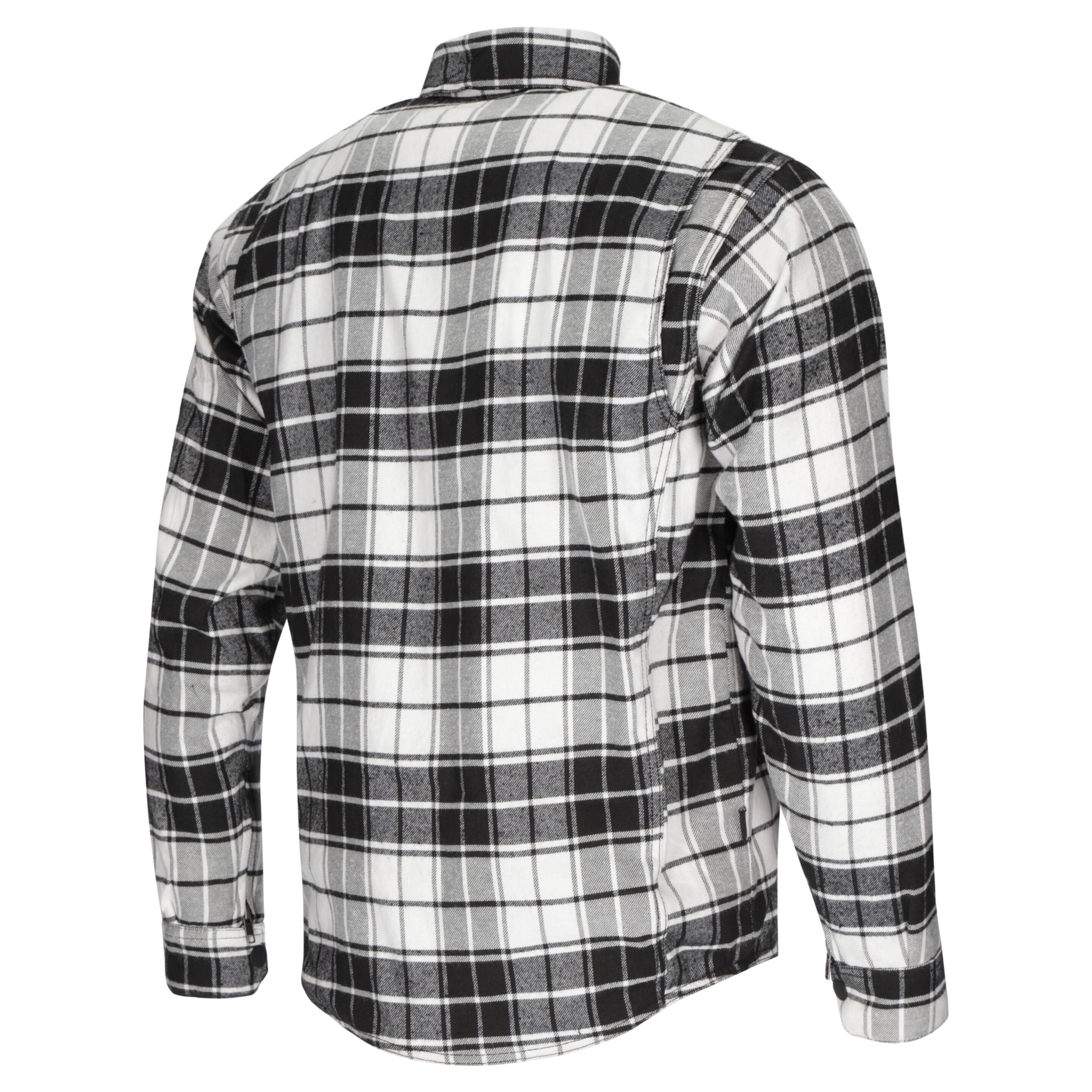 Argon Hatchet Motorcycle Flanno Riding Shirt-Black/White-46 (S) #2125867
