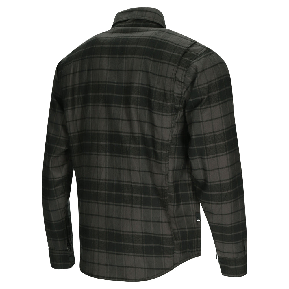 Argon Hatchet Motorcycle Flanno Riding Shirt-Black/Green-56 (XL-2X) #2125884