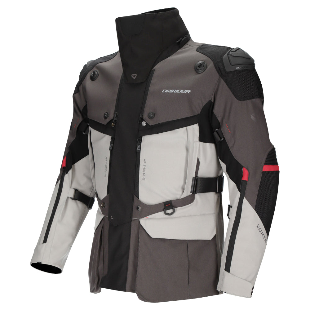 Dririder Vortex Adventure 3 Jacket-Grey/Lt Grey/Black-XS #2127205