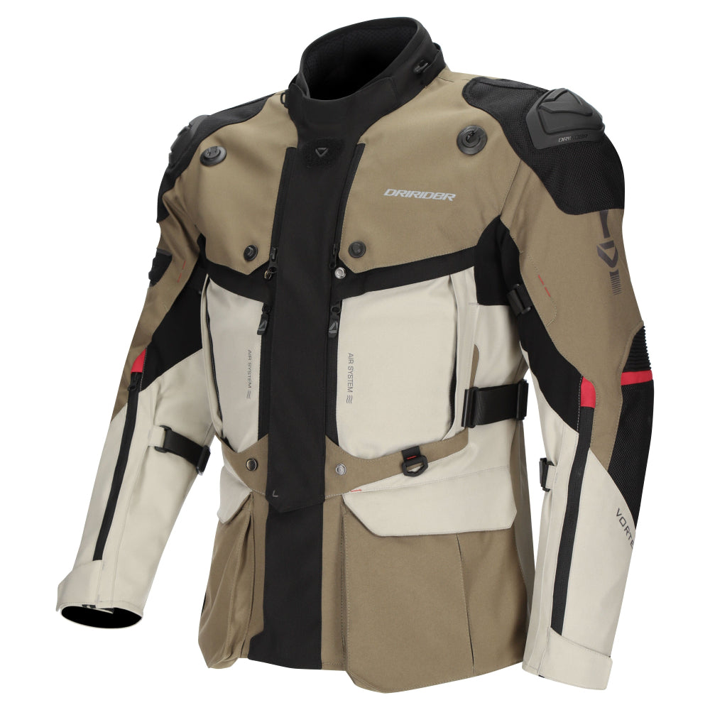 Dririder Vortex Adventure 3 Jacket-Khaki/Stone/Black-S #2127216