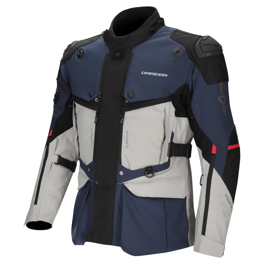 Dririder Vortex Adventure 3 Jacket-Blue/Light Grey/Black-S #2127226