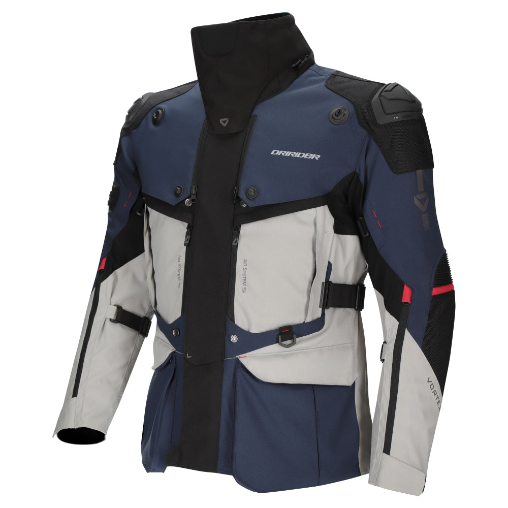 Dririder Vortex Adventure 3 Jacket-Blue/Light Grey/Black-S #2127226