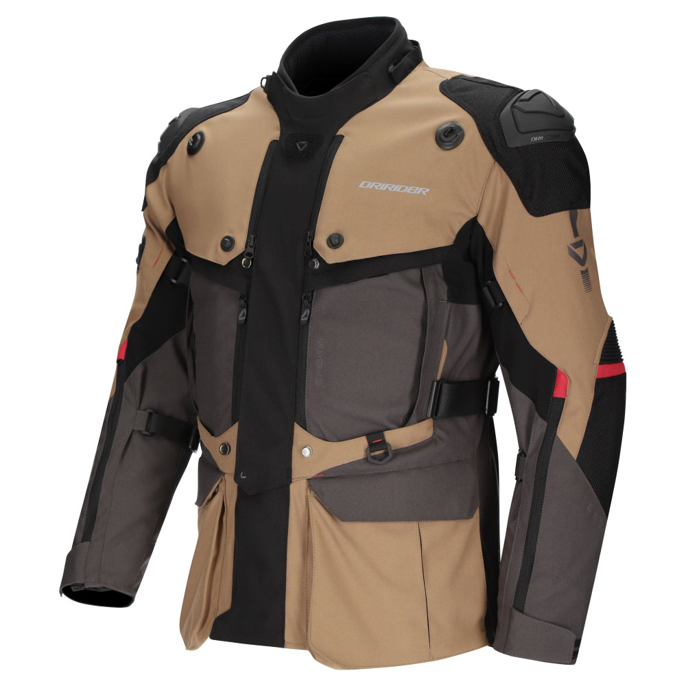 Dririder Vortex Adventure 3 Jacket-DK. Grey/Brown/Black-M #2127237