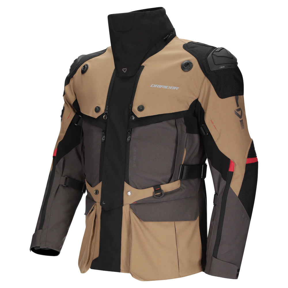 Dririder Vortex Adventure 3 Jacket-DK. Grey/Brown/Black-M #2127237
