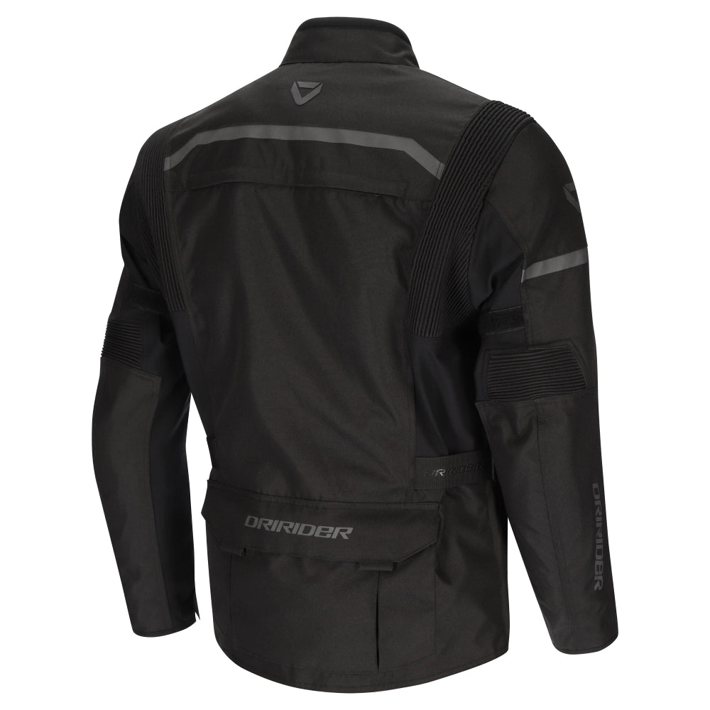 Dririder Compass V Sports Touring Jacket-Black/Black-LDS 18 #2127271