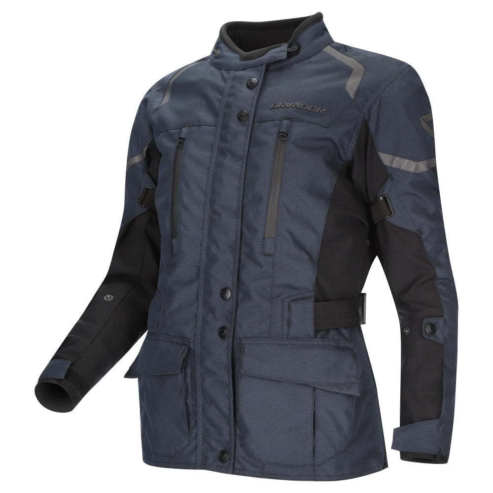 Dririder Compass V Sports Touring Jacket-Navy/Black-LDS 8 #2127286