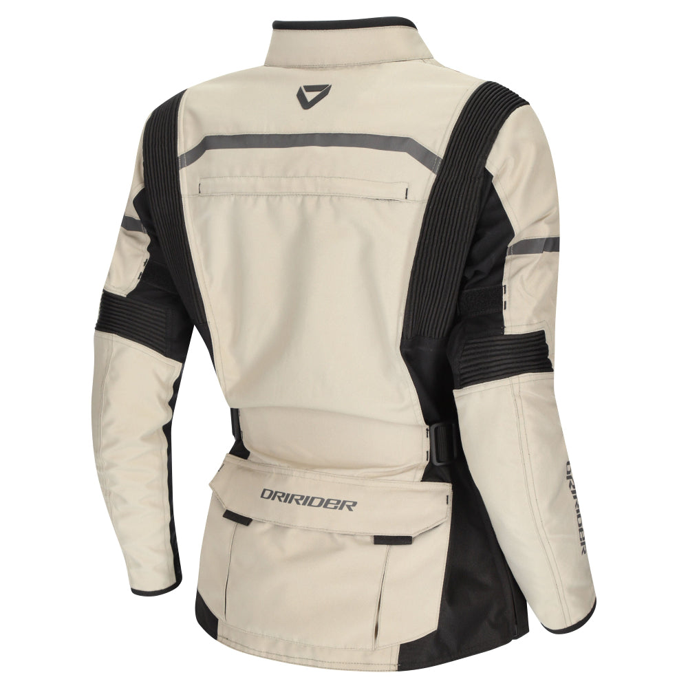 Dririder Compass V Sports Touring Jacket-Sand/Black-LDS 12 #2127308