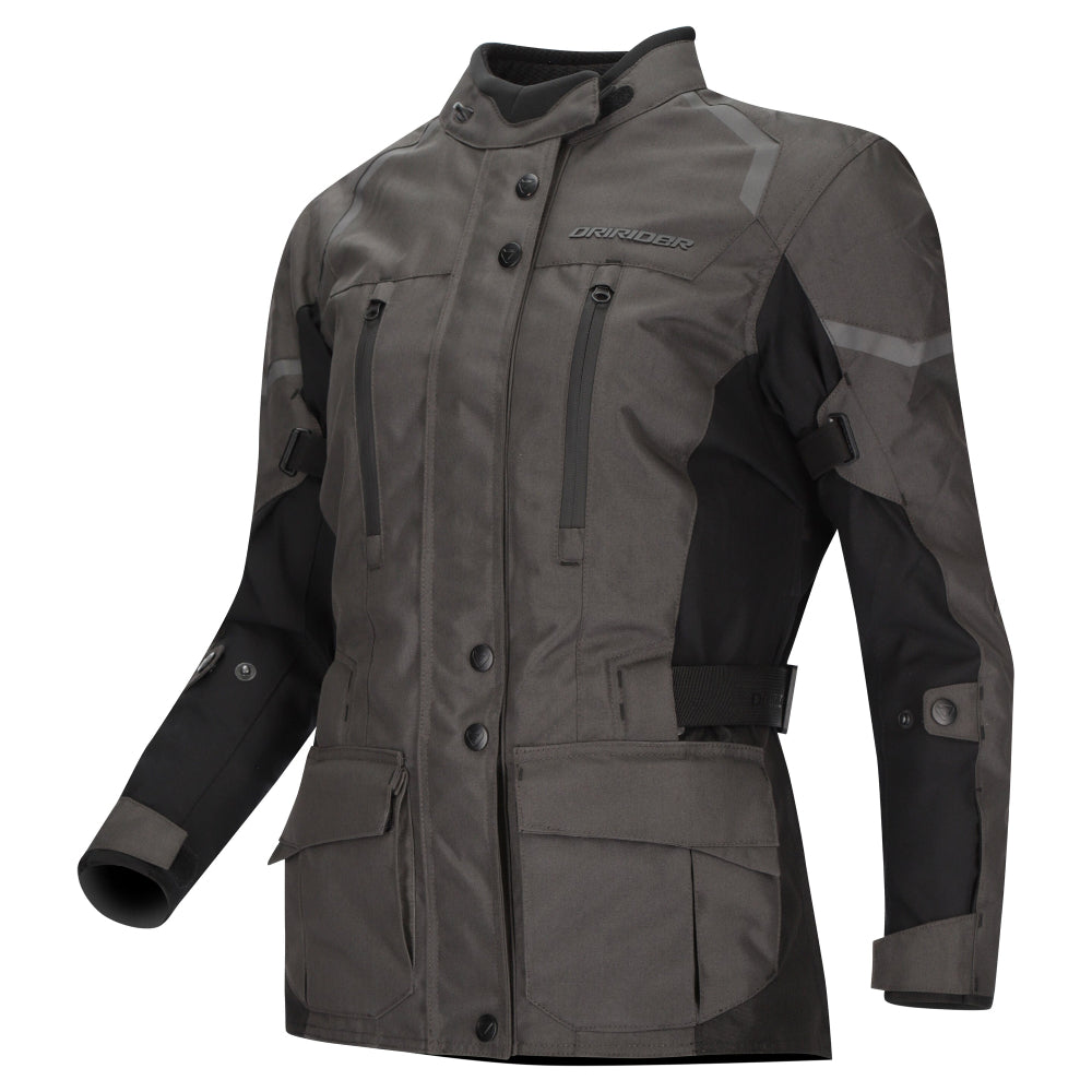 Dririder Compass V Sports Touring Jacket-Grey/Black-LDS 18 #2127331