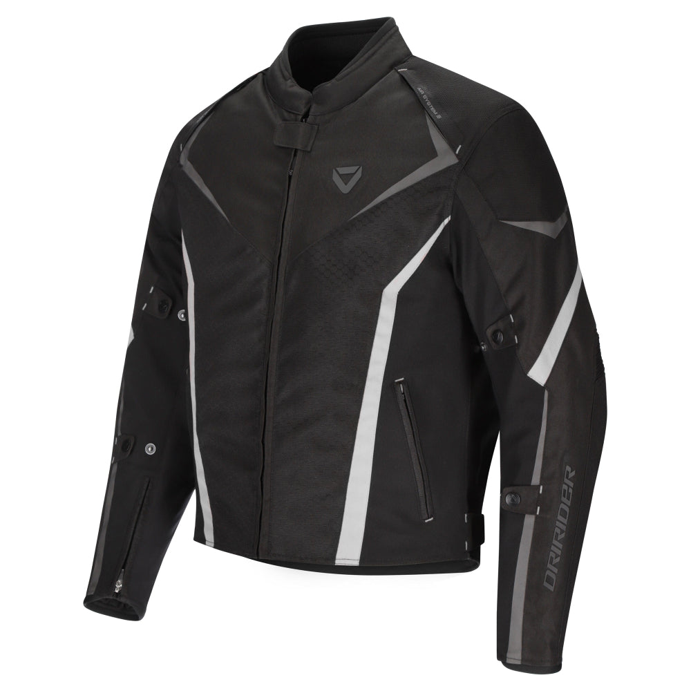 Dririder Origin 2 All Season Ladies Touring Jacket-Black/White-6 #2127435