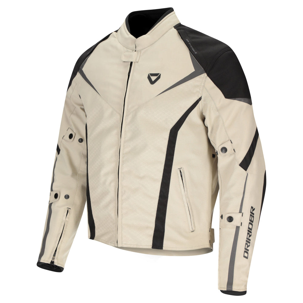 Dririder Origin 2 All Season Sports Touring Jacket-Sand/Black-4XL #2127372