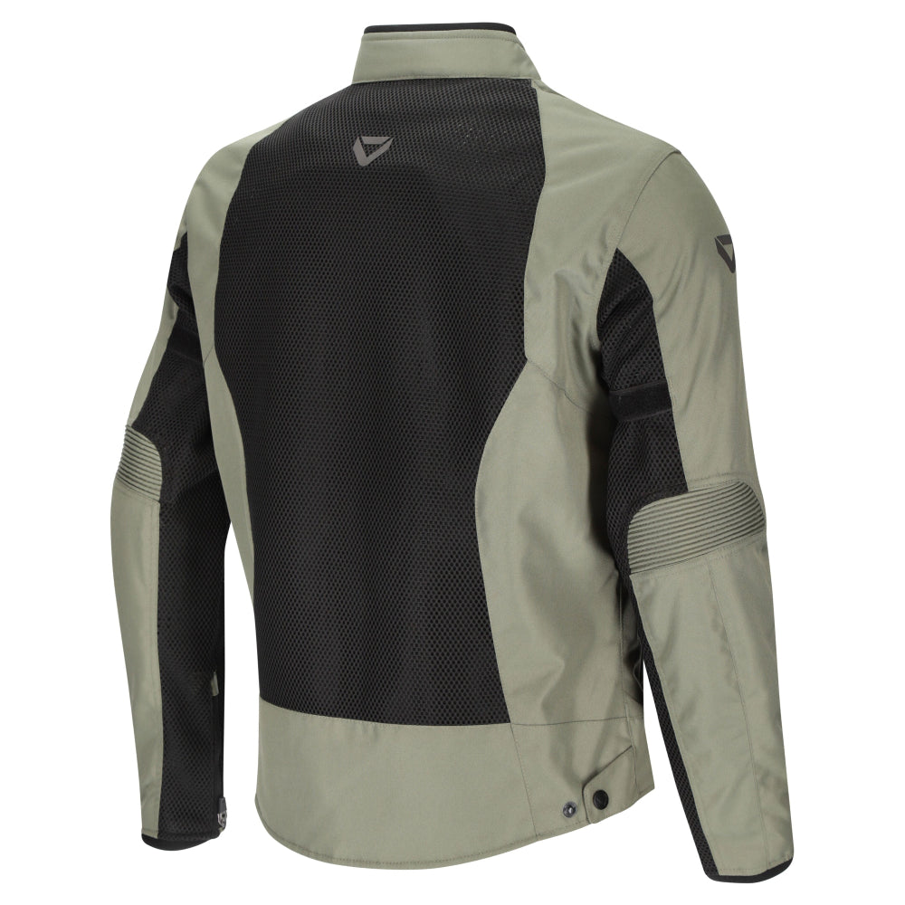 Dririder Aeromesh Motorcycle Summer Mesh Riding Jacket-Black/Olive-3XL #2127431