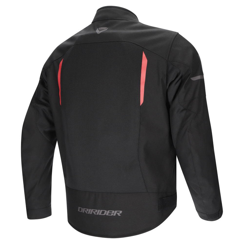 Dririder Air-Ride 6 Summer Riding Jacket-Black/Red-4XL #2128541