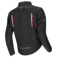 Dririder Air-Ride 6 Summer Riding Ladies Jacket-Black Pink-L 22 #2128574
