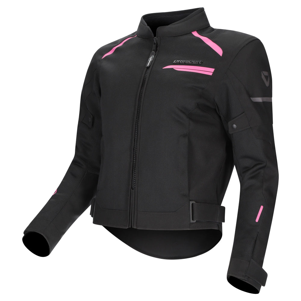 Dririder Air-Ride 6 Summer Riding Ladies Jacket-Black Pink-L 22 #2128574
