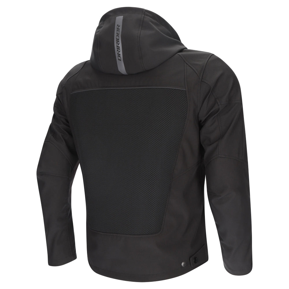 Dririder BLVD II Air Soft Shell Vented Jacket-Black-XS #2129304