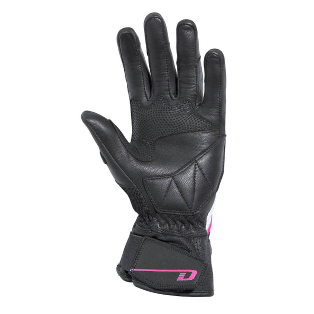 Dririder Air-Ride 2 Long Cuff Ladies Gloves-Black/White/Pink-LDS M #4005751