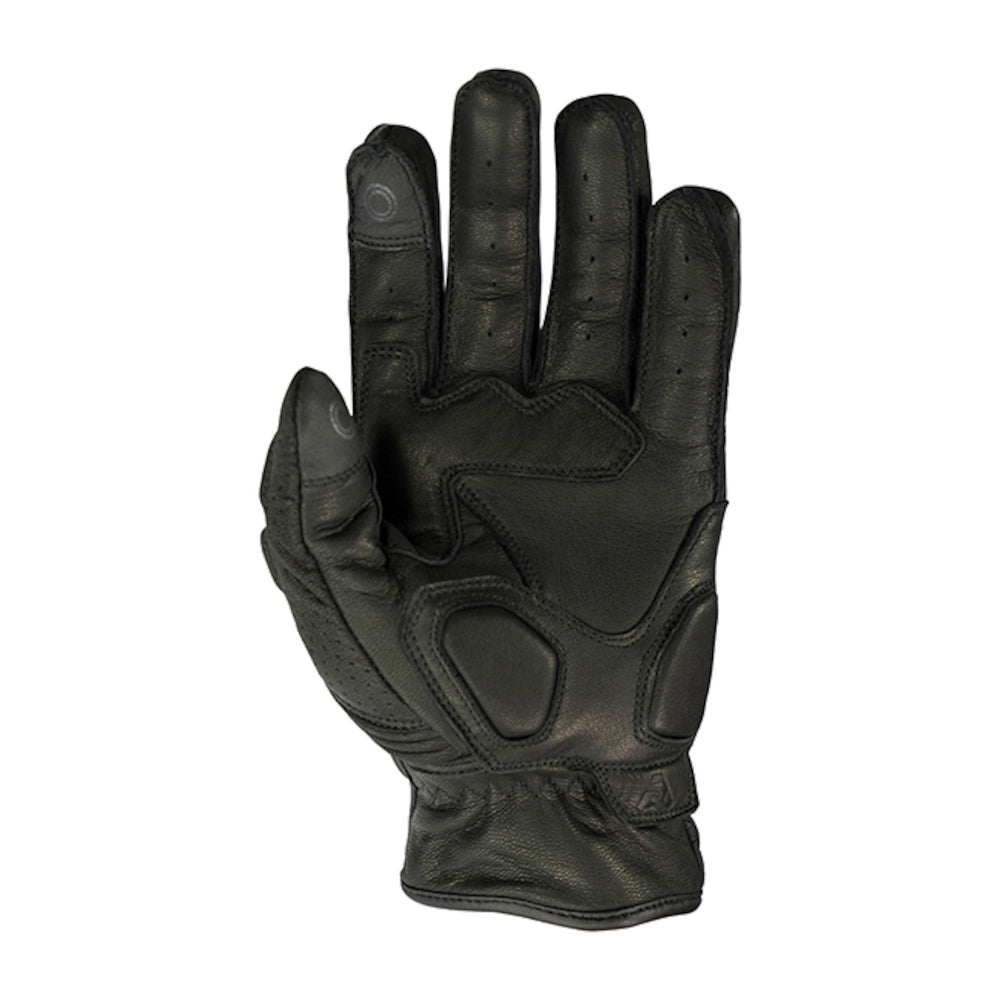 Argon Clash Classic Rigger Style Leather Motorcycle Gloves-Black-2XL #4006395