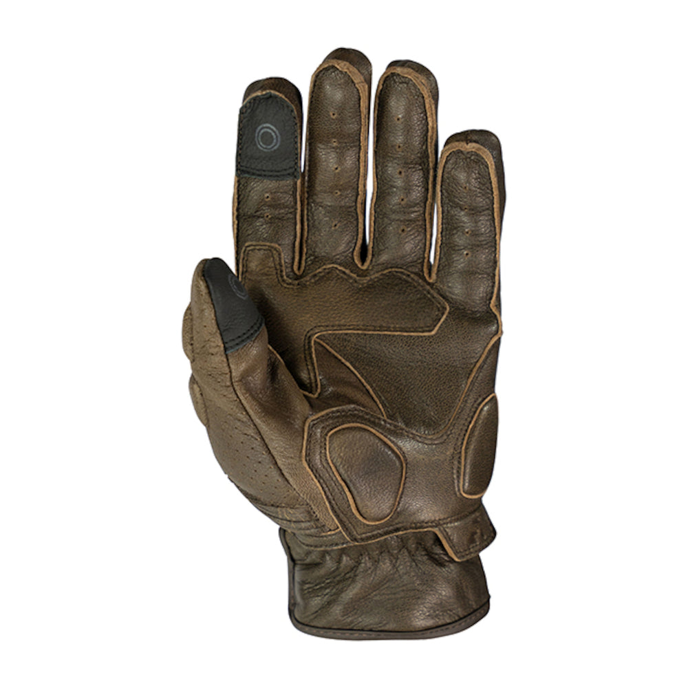 Argon Clash Classic Rigger Style Leather Motorcycle Gloves-Coffee-XL #4006403