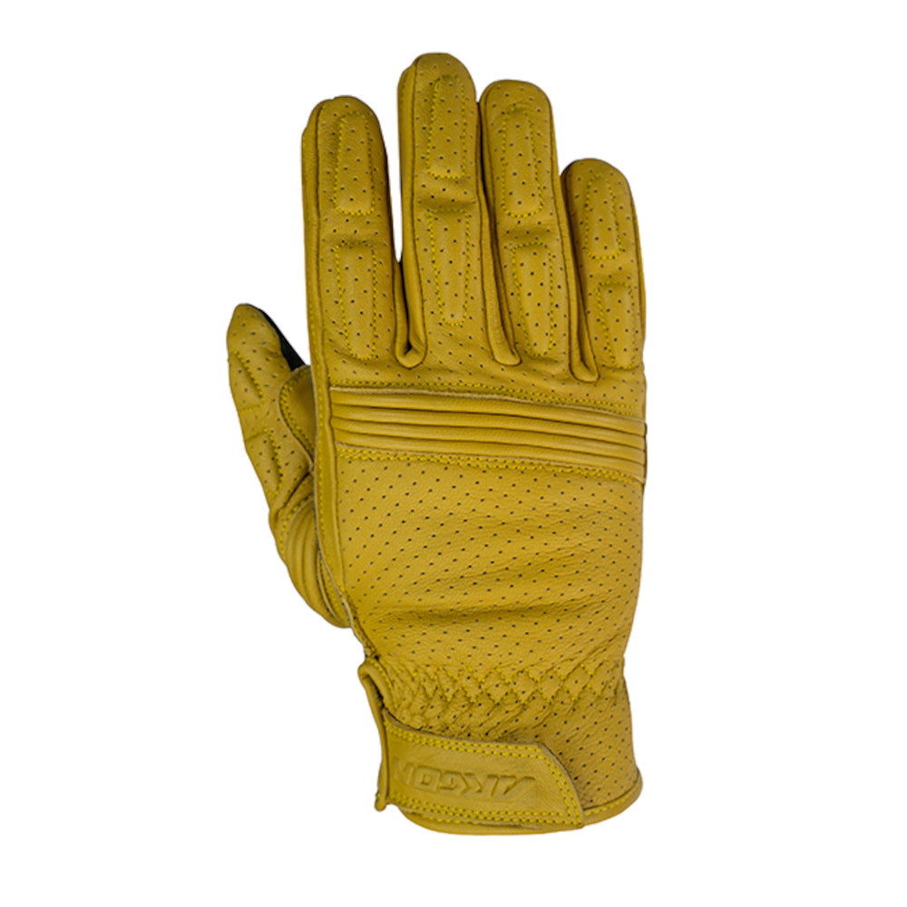 Argon Clash Classic Rigger Style Leather Motorcycle Gloves-Tawny-XL #4006565