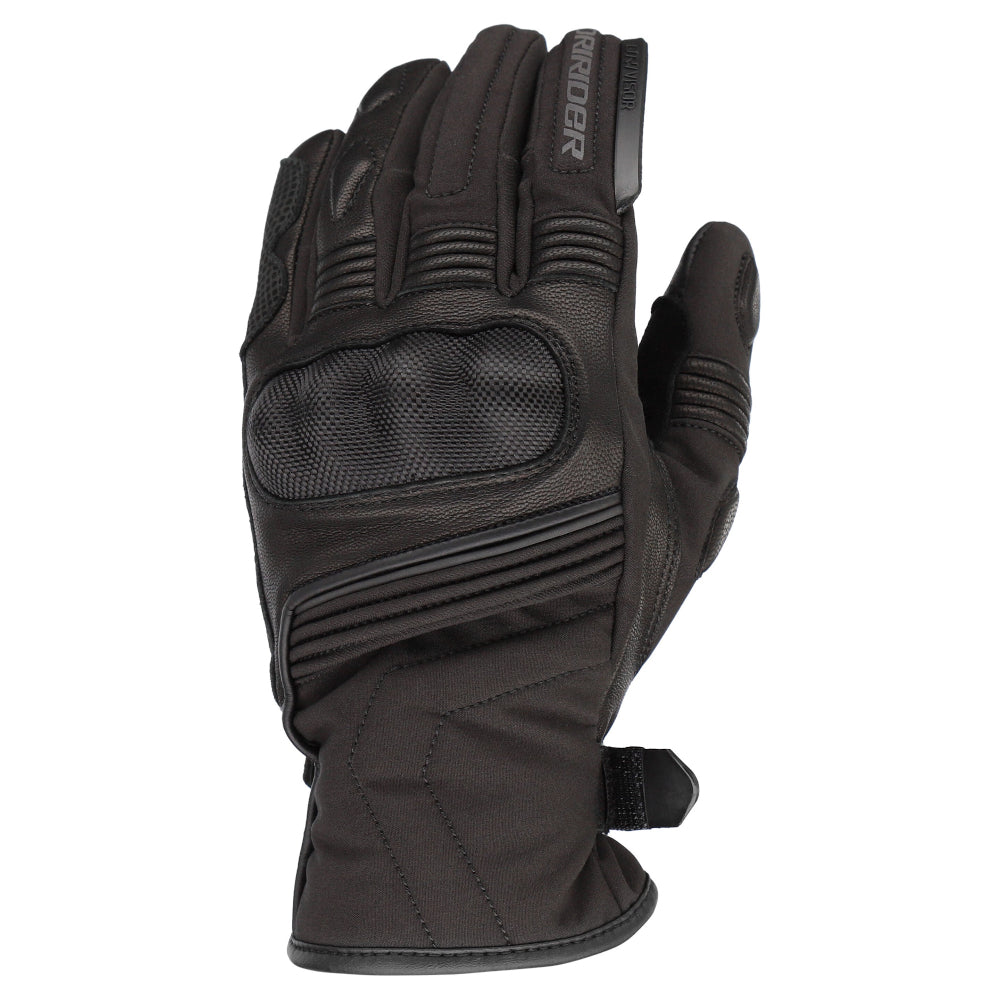 Dririder Typhoon Leather Winter Ladies Gloves-Black-XL #4007702