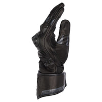 Dririder Torque Summer Leather Gloves – Long Cuff-Black-XS #4007739