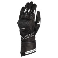 Dririder Torque Summer Leather Ladies Gloves – Long Cuff-Black/White-L #4007761