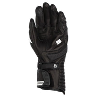 Dririder Torque Summer Leather Ladies Gloves – Long Cuff-Black/White-L #4007761
