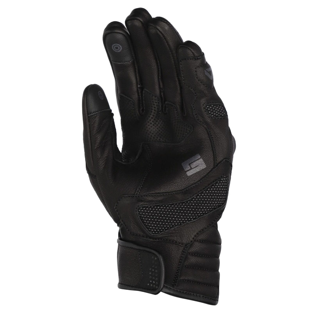 Dririder Torque Summer Leather Gloves – Short Cuff-Black-XL #4007786