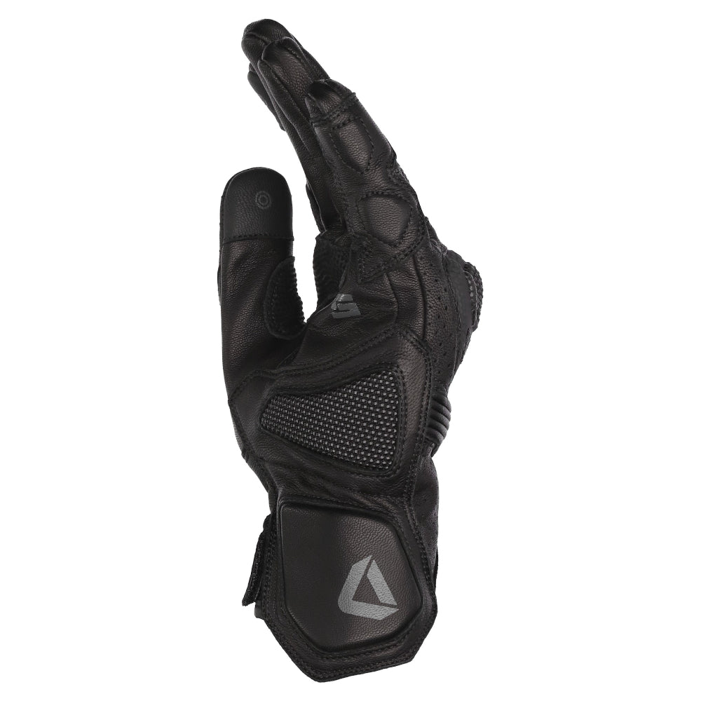 Dririder Covert Leather Summer Ladies Touring Gloves-Black-M #4007820
