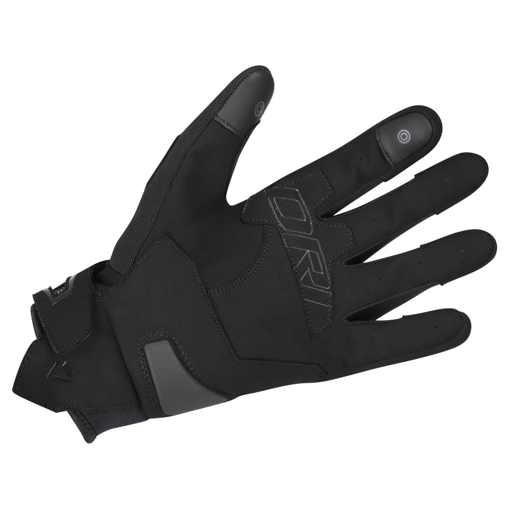 Dririder Flex Urban Textile Full Finger Gloves-Black/Black-4XL #4008769