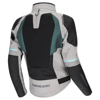 Dririder Air-Ride Pro Summer Jacket-Lt Grey/Black/Teal-LDS 8 #2128646