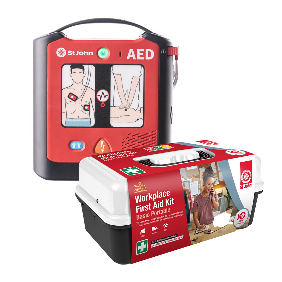 ST JOHN Small Business Safety Bundle First Aid Emergency Kit #888X1SB