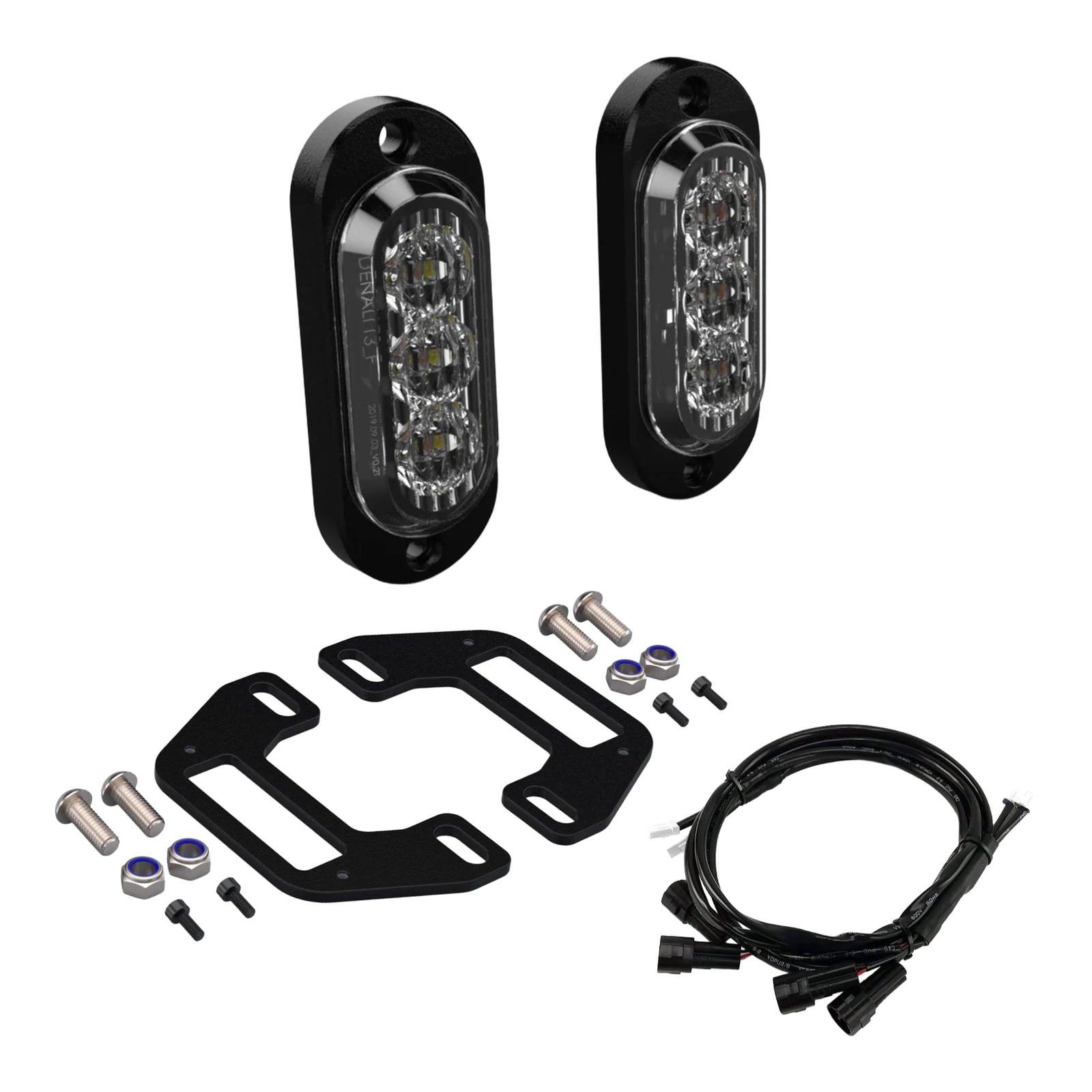 Denali T3 Rear Bundle For BMW R1250GS Adventure Rallye DEDNL07KIT015#