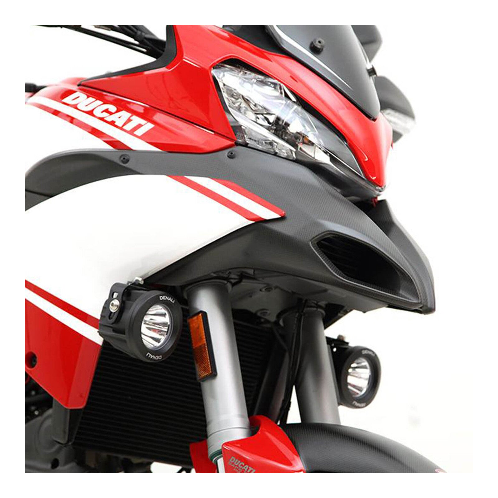 Denali Auxiliary Light Mount Brackets For Ducati Multistrada 1200 DELAH2210000#